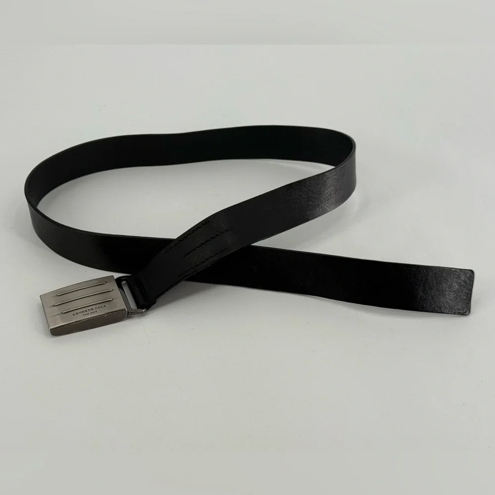 Kenneth Cole New York Black Leather Belt 36‎